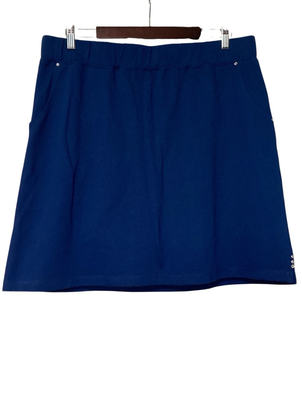 Quacker Factory Navy Blue Casual Skort
